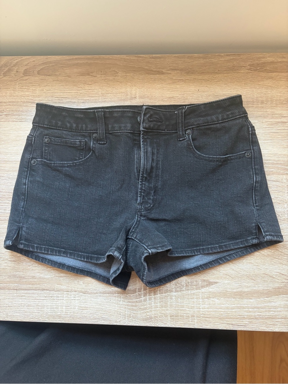 American Eagle Outfitters Black Denim Jean Shorts